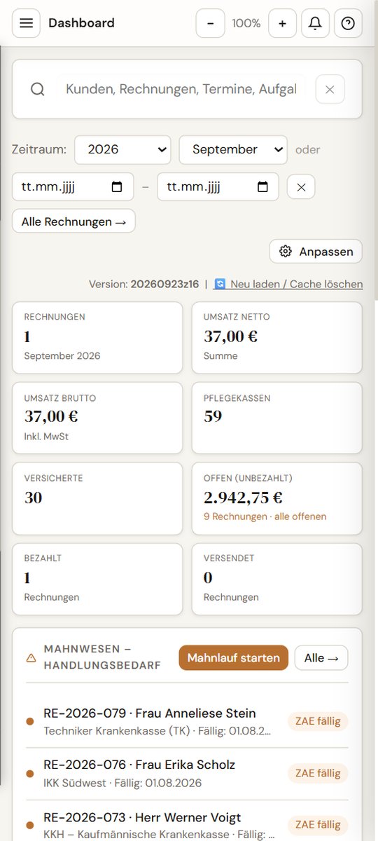 Dashboard – Mobil