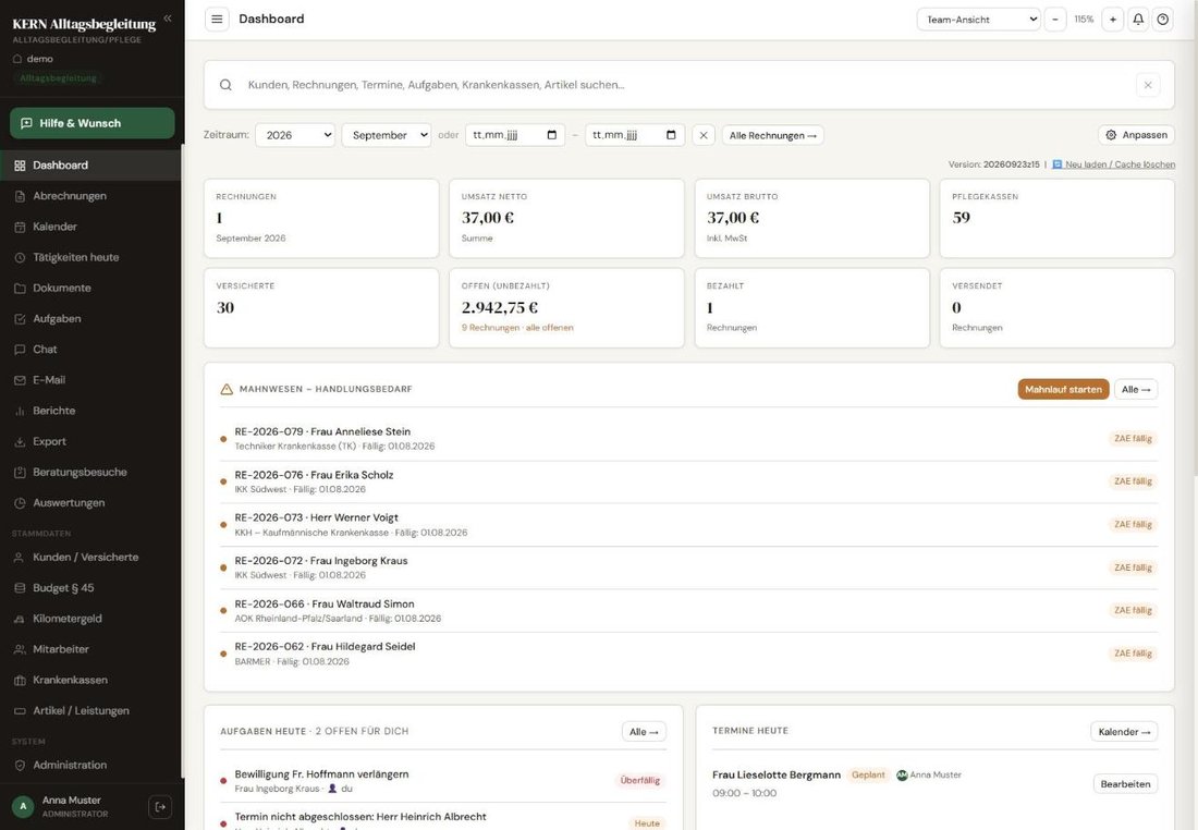 Dashboard – Web